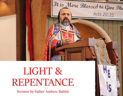 Light and Repentance - By Father Andrew Bahhi